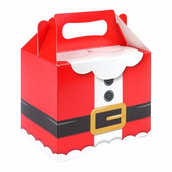 Pudełko Menu - Boże Narodzenie Święty Mikołaj - 14x9,5x18cm (12 szt)