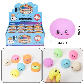 RAGE - Squishy Bun Dumplings MAŁE (5.3x5.3x4.1 cm) - Fidget Toy Viral 2026 (24 szt.)