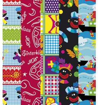 Rolki Papieru do Pakowania Święty Mikołaj Sinterklaas 250 x 50 cm (5 szt.)