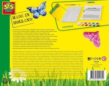 SES Creative Odlewy gipsowe i Malowanie - Motyle (1 szt.)