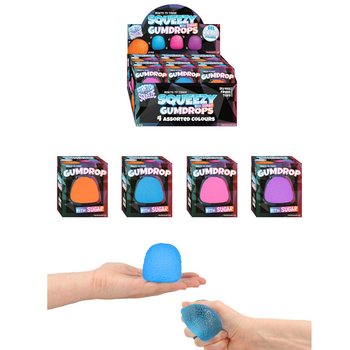 GNIOTEK SQUEEZE GUM DROP - Z WYPEŁNIENIEM SUGAR - DISPLAY (12 szt.)