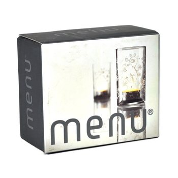 MENU - Świecznik z mrożonym wzorem, zestaw 2 szt. (1 kpl.)