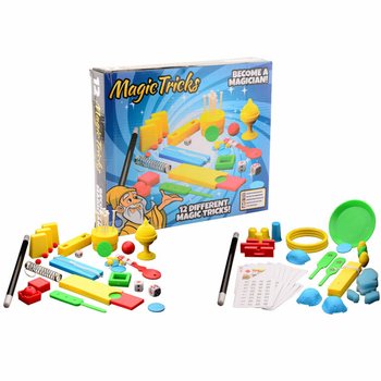 MAGIC TRICKS - DUŻY ZESTAW MAGICZNY Z 12 SZTUCZKAMI