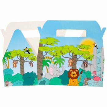 PUDEŁKO MENU JUNGLE - 22,5 x 12 x 9,5 cm (24 szt.)