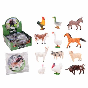ANIMAL WORLD - Zwierzęta Wiejskie w Ekspozytorze (36 szt.)