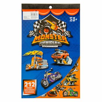 Zeszyt naklejek Monster Truck 212 elementów (12 szt.)