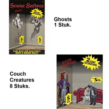 MEGA DEKORACJA ŚCIENNA HORROR (9 szt.)