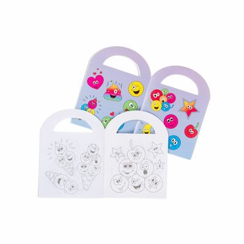 Małe kolorowanki Smiley z naklejkami (48 szt.)