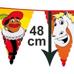 Duża Girlanda Flagowa Sinterklaas i Piet 6 m (13 szt.)
