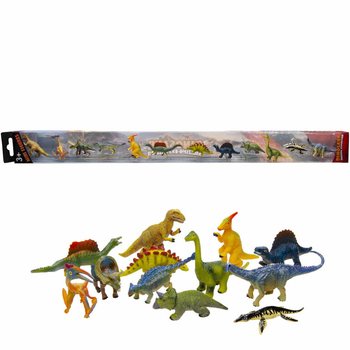 ANIMAL WORLD - MIX FIGUREK DINOZAURÓW (12 szt.)