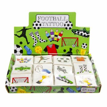 Tatuaże Piłkarskie Fun - Ekspozytor 48 Opakowań (12 Tatuaży w opakowaniu)