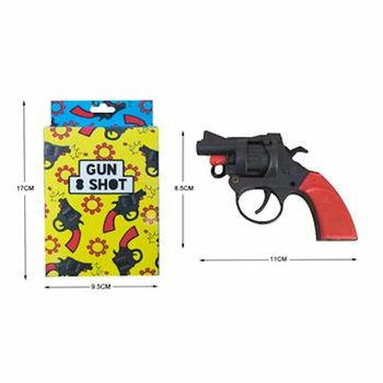 Pistolet na Kapiszony 8 Strzał&oacute;w w Pudełku - Kolory (6 szt.)