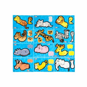 Puzzle 3D Dzikie Zwierzęta (48 szt.)