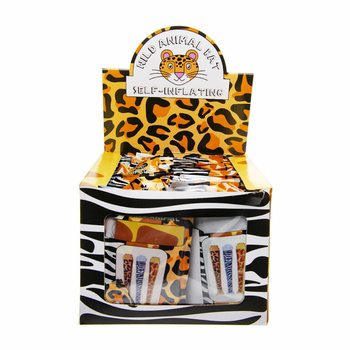 Samopompująca Maczuga 'Dzikie Zwierzęta' - 49x13cm - Display (48 szt)