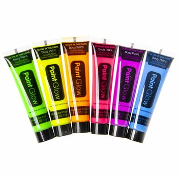 Farba do Twarzy NEON Glow in the Dark - Aktywna w UV (Display 24 szt)
