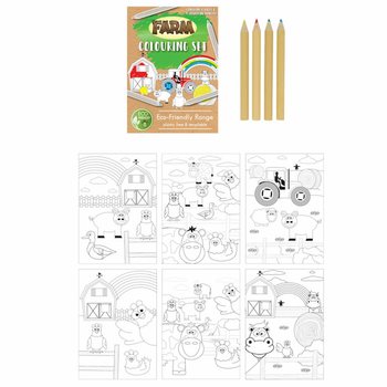 ECO FRIENDLY - Zestaw do Rysowania Farma (25 szt.)