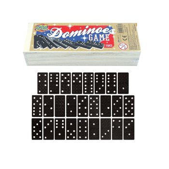 GRA DOMINO W DREWNIANYM PUDEŁKU (12 szt.)
