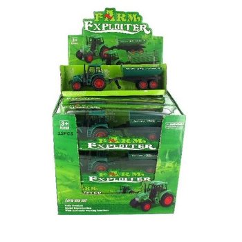 TRAKTOR Z PRZYCZEPĄ W DISPLAYU (12 szt.)