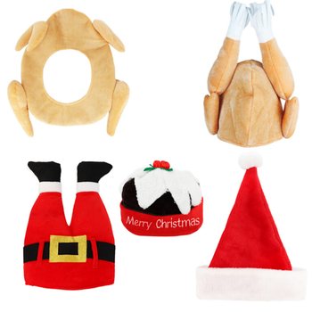 ZESTAW ŚMIESZNYCH CZAPEK ŚWIĄTECZNYCH LUX - XMAS CAPS (6 szt.)
