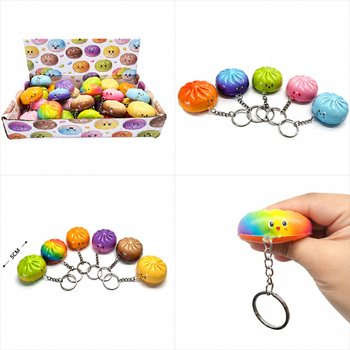 RAGE - BRELOKI SQUISHY DUMPLING - MIX KOLOR&Oacute;W - W DISPLAYU (24 szt.)