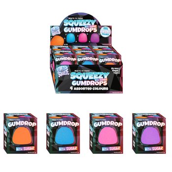 GNIOTEK SQUEEZE GUM DROP - Z WYPEŁNIENIEM SUGAR - DISPLAY (12 szt.)