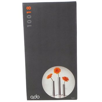 QDO - Wazony ze Stali Nierdzewnej na 1 Kwiat, Zestaw 3 szt. (1 kpl.)