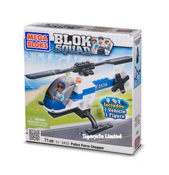 MEGA BLOKS - SUV STRAŻACKI I HELIKOPTER POLICYJNY (2 szt.)