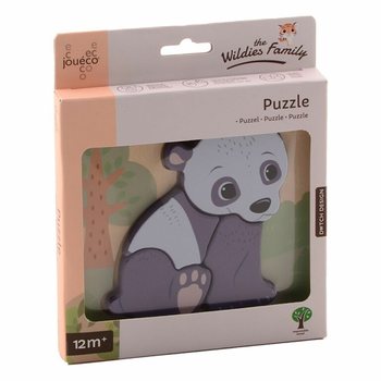 JOUECO - THE WILDIES FAMILY DREWNIANE PUZZLE MIX - Od 12 Miesięcy (12 szt.)