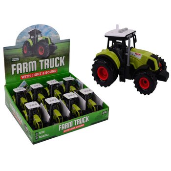 TRAKTOR ROLNICZY ZE ŚWIATŁEM I DŹWIĘKIEM - W DISPLAYU (8 szt.)