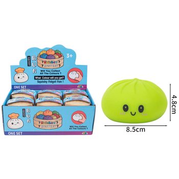 RAGE - Pierożki Squishy Bun DUŻE (8.5 x 8.5 x 4.8 cm) - Viralowa Zabawka Fidget 2026 (12 szt.)