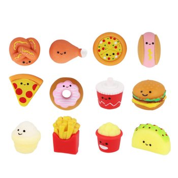 GNIOTEK SQUISHY FAST FOOD - DO LOSOWANIA W DISPLAYU (60 szt.)