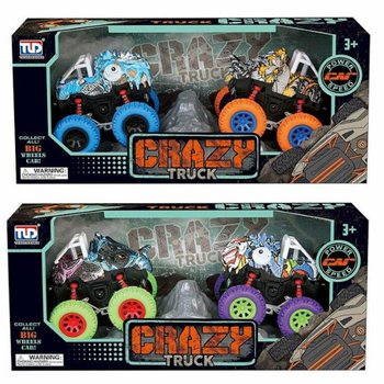 2-częściowy Zestaw Monstertrucków Dinozaurów na Napęd w Pudełku - Mix