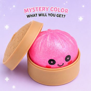 RAGE - Gniotek Squishy SUGAR EDITION Bun Dumplings MAŁY (5.3 x 5.3 x 4.1 cm) Viral 2026 Fidget Toy (24 szt.)