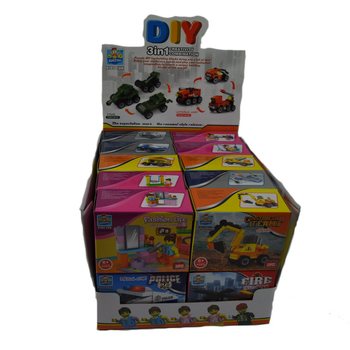 KLOCKI BRICKS - SERIA MIX W DISPLAYU (20 szt.)