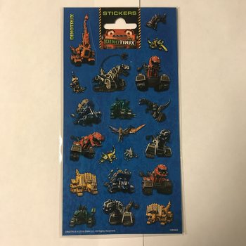 NAKLEJKI: DINOTRUX, Wym. 20 x 10 cm (10 szt.)