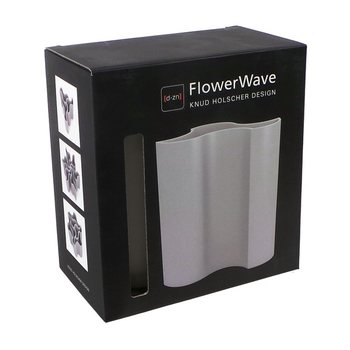 D-ZN - Wazon na Kwiaty FLOWERWAVE - Biały (1 szt.)