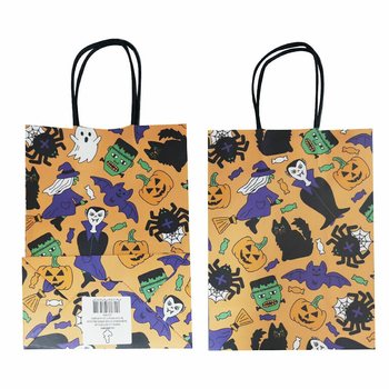 Papierowe Torebki Prezentowe Halloween 16x9x22 cm (12 szt.)