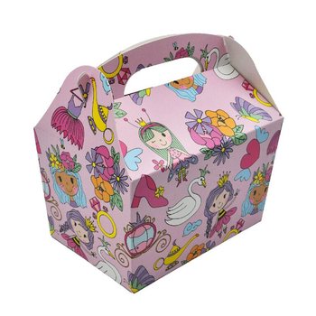 PUDEŁKO NA MENU WZÓR: KSIĘŻNICZKA - Wym. 18.5x12x19 CM - FOODBOX - KIDSBOX (24 szt.)