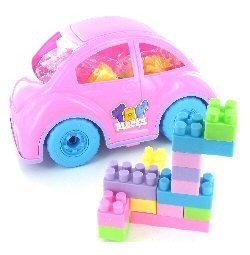 Duże Auto dla Dziewczynek z Klockami