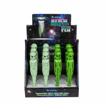 Długopisy Alien 3D w Ekspozytorze (12 szt.) - MEGA TANIO