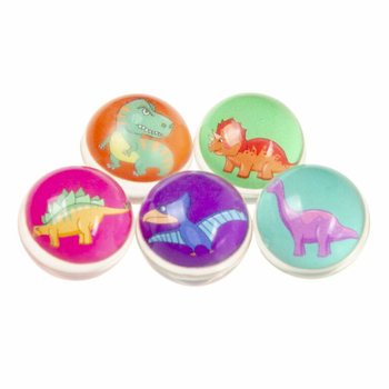 Piłeczki Kauczukowe Dinozaury Ø 3,2 cm (50 Sztuk)