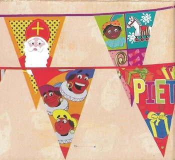 GIRLANDA FLAGI SINTERKLAAS 6 METR&Oacute;W (5 szt.)