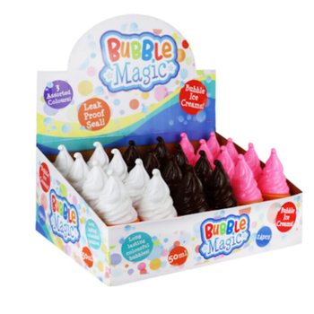 DUŻE BAŃKI MYDLANE LODY 50ML W DISPLAYU (24 szt.)