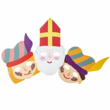 SINTERKLAAS - MASKI ŚW. MIKOŁAJA I PIETA Z PIANKI (48 szt.)