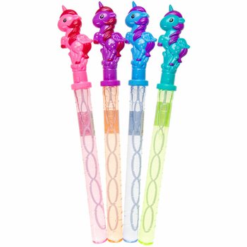 Duży Miecz do Puszczenia Baniek Jednorożec 38 cm w Stojaku (24 szt.)