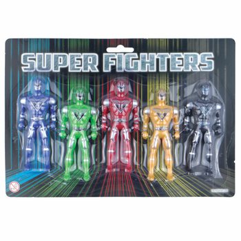 SUPER FIGHTERS - 5 Figurek Akcji na Karcie (6 szt.)