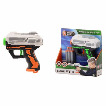 Pistolet na strzałki Tack Pro Swift II z 6 miękkimi strzałkami