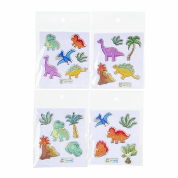 BROKATOWE NAKLEJKI - WZ&Oacute;R: DINOZAUR (100 szt.)
