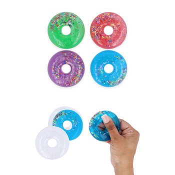 Donuty Putty w kolorowym wyświetlaczu - Mix kolor&oacute;w (24 sztuki)