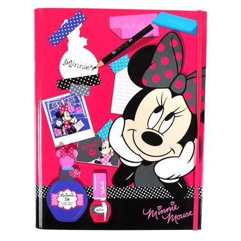 ZESTAW DO PISANIA DISNEY MINNIE MOUSE MAKIJAŻ W FORMIE KSIĄŻKI (3 szt.)